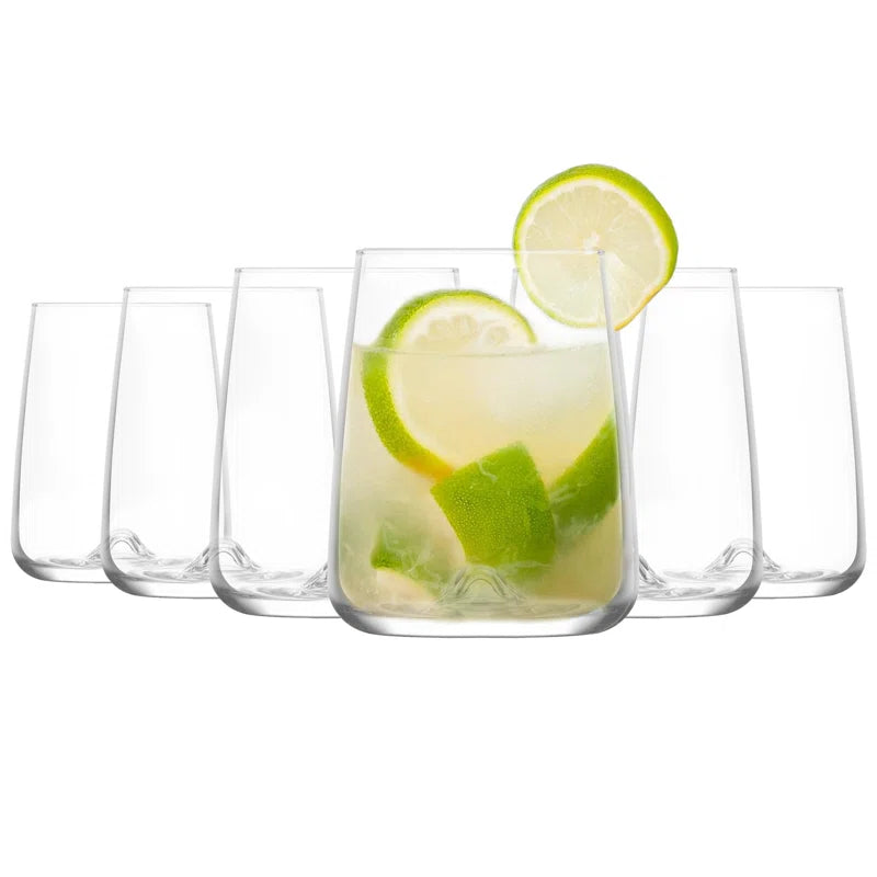 Elegant 590Ml Highball Glass Set - Perfect for Cocktails and Entertaining