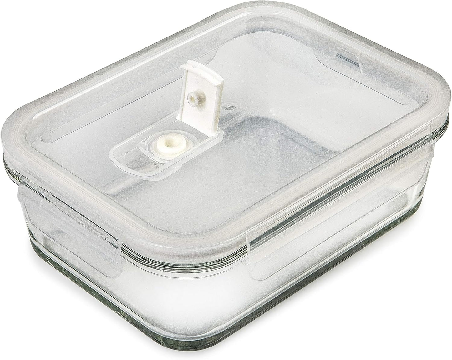 5-Pack Airtight Glass Meal Prep Containers – 880ml Reusable Food Storage with Lids