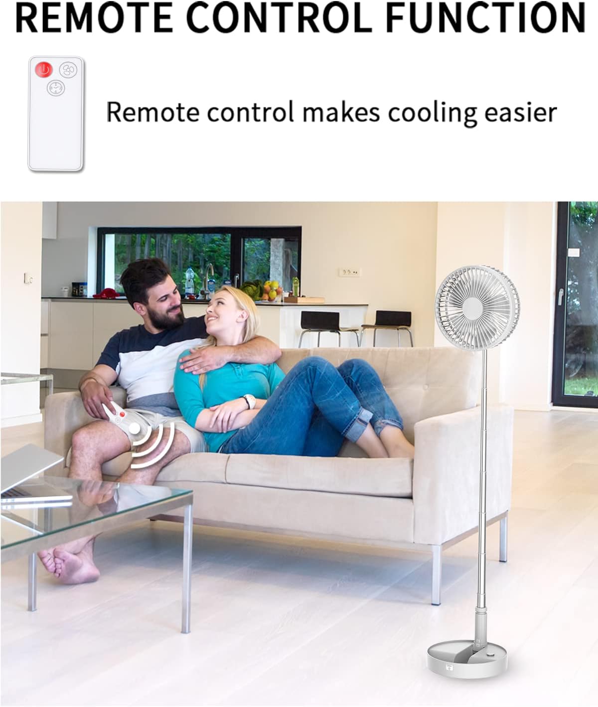 Foldaway Fan with Remote Control