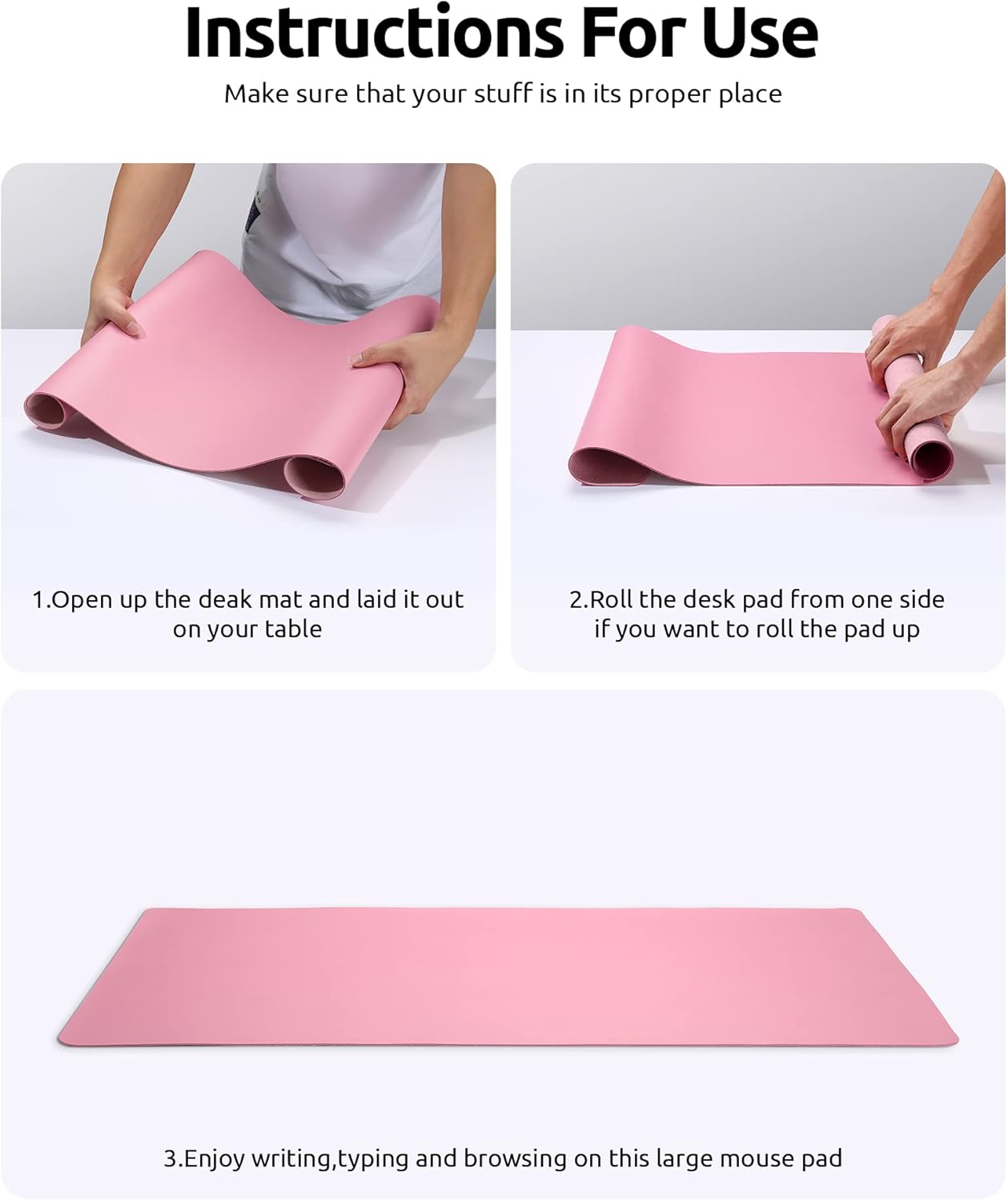 Large Leather Desk Mat