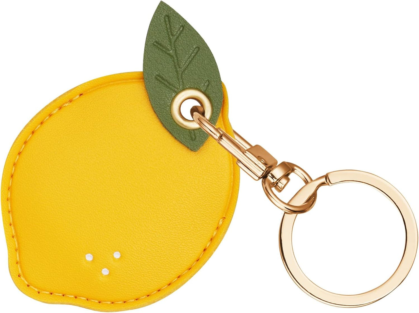 Fun Cartoon Leather Airtag Keyring Case - Protect Your Airtag in Style!