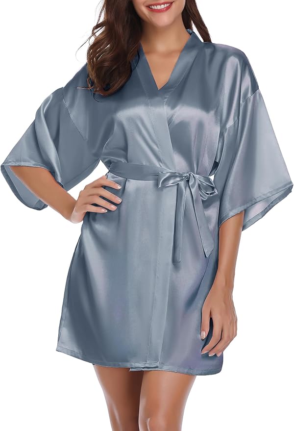 Silk Touch Satin Robe