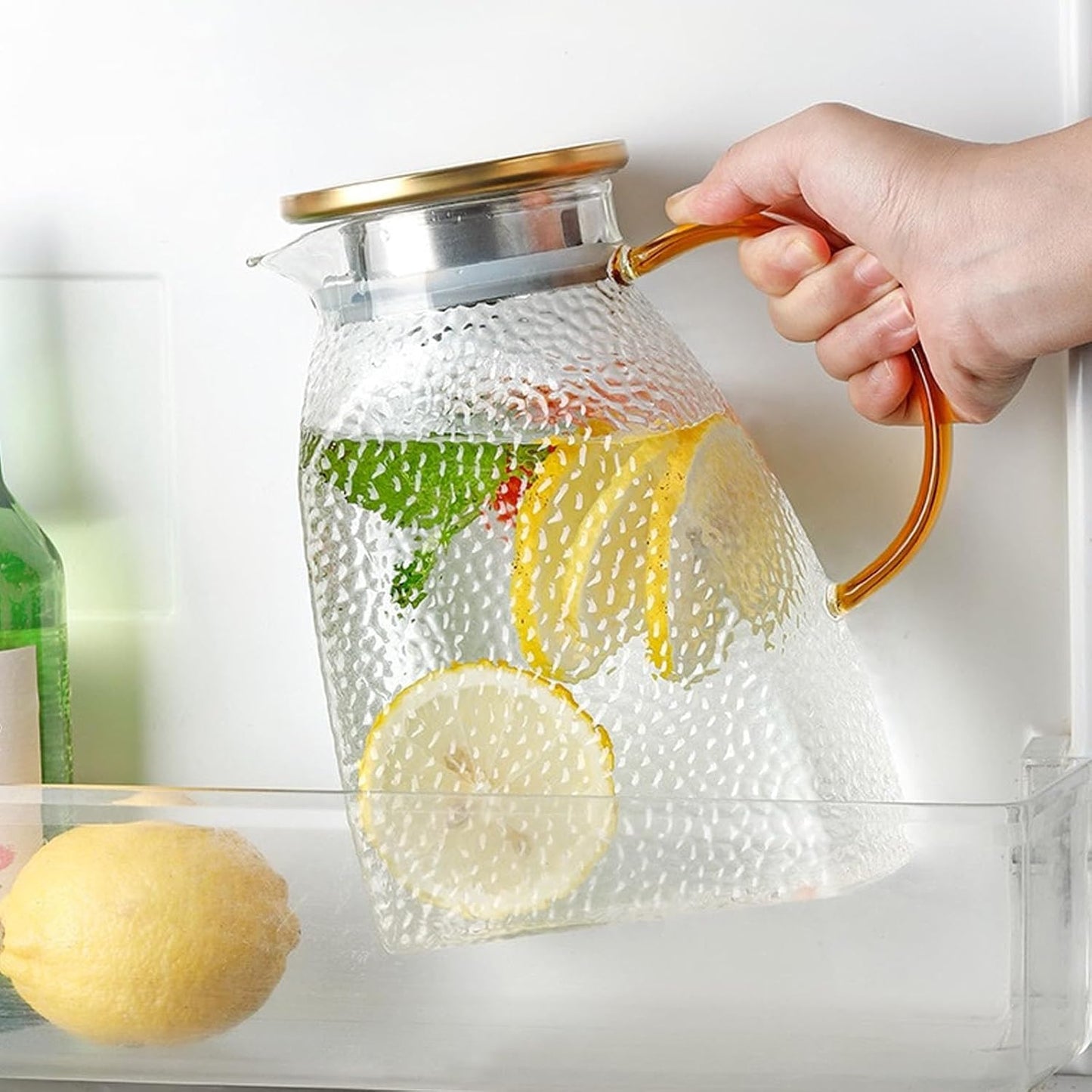 Glass Pitcher – Elegant, Heat-Resistant & Fridge-Friendly