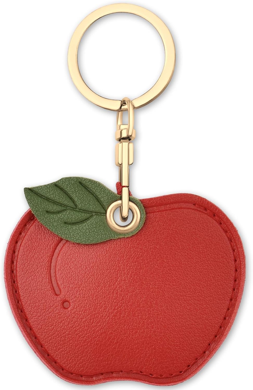 Fun Cartoon Leather Airtag Keyring Case - Protect Your Airtag in Style!