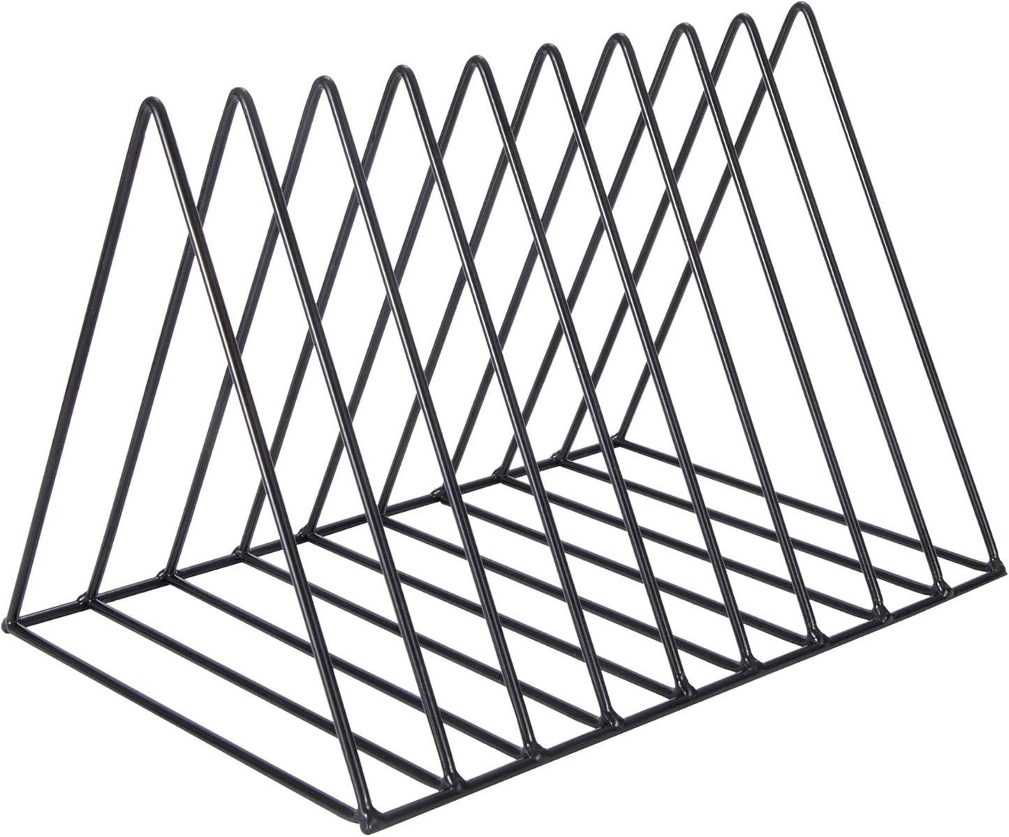 2-Pack Gold Triangle Magazine File Racks – 9 Slots