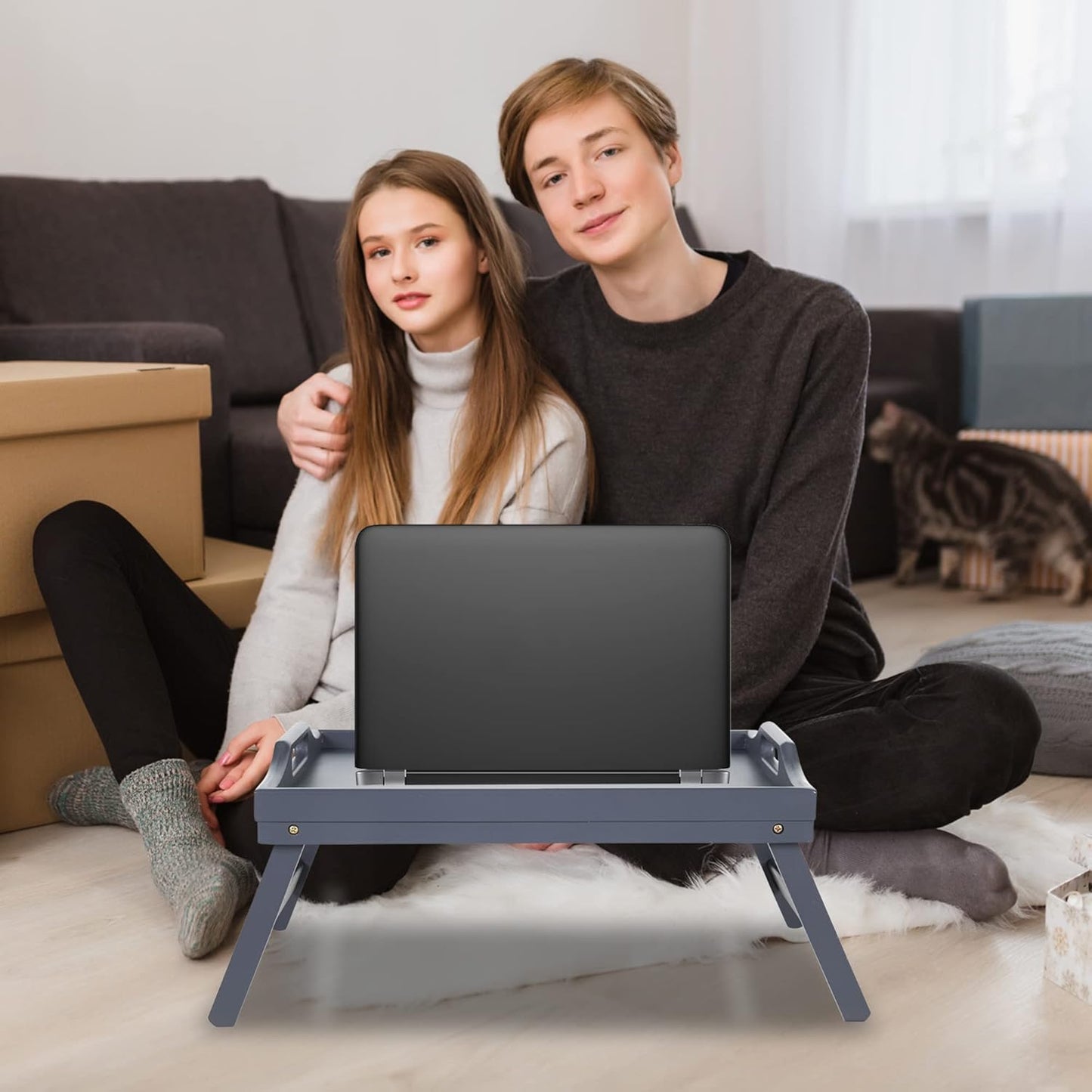 Bamboo Bed Tray – Foldable & Multi-Purpose