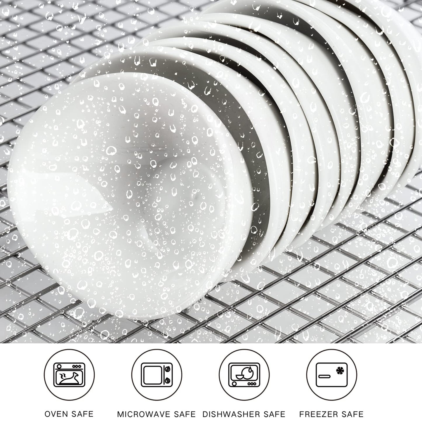 12-Pack Porcelain Dipping Bowls – White, 1 oz