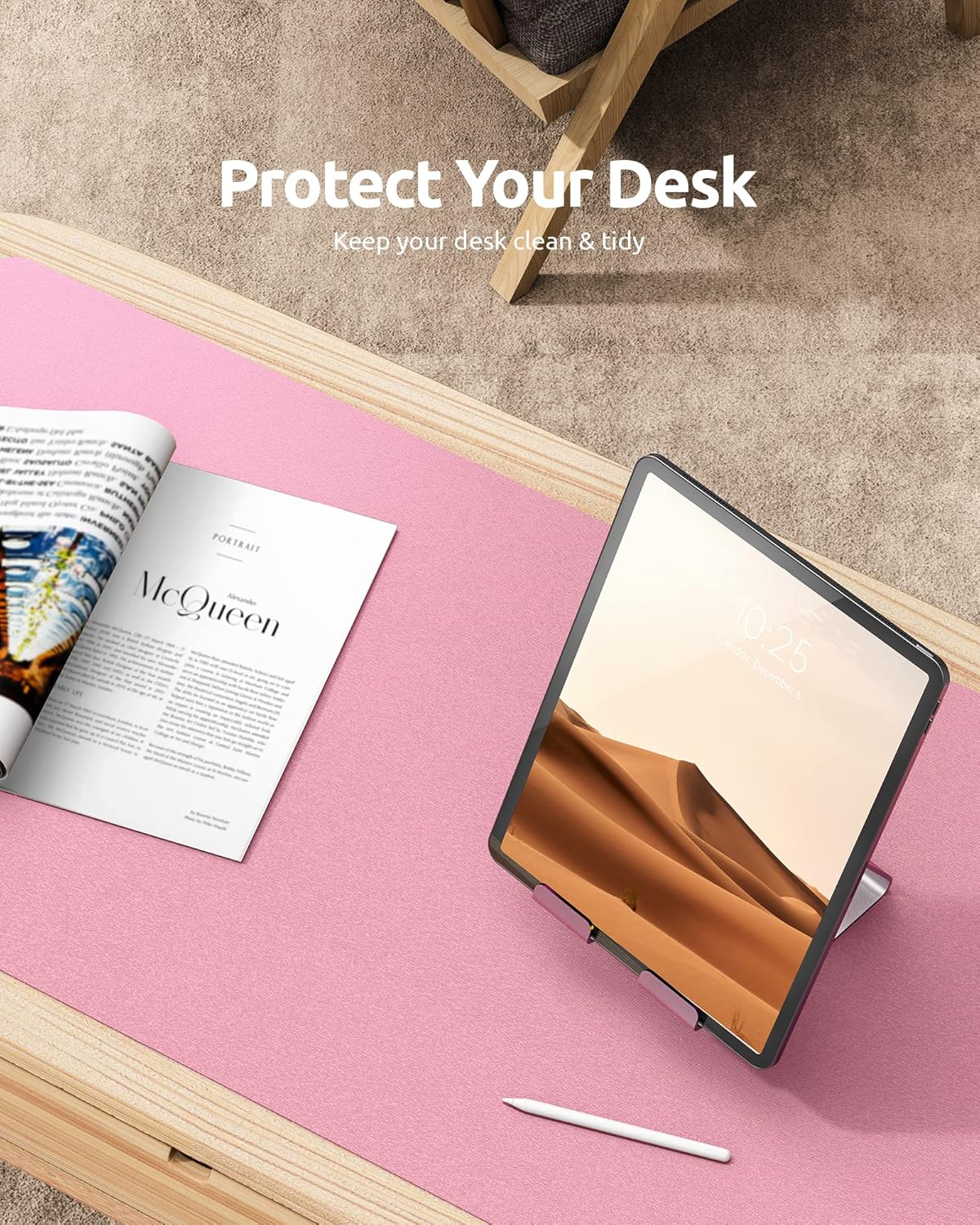 Large Leather Desk Mat
