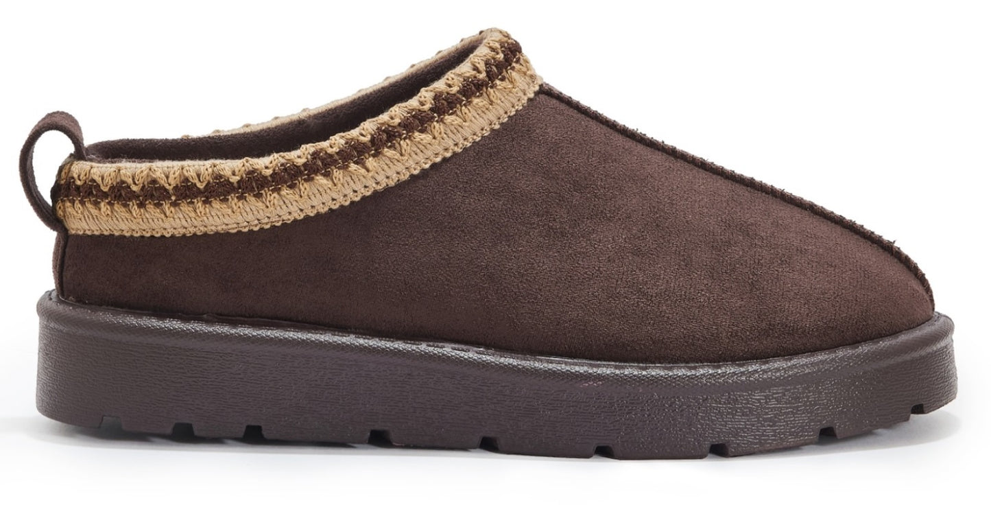 Warm & Comfy Women’s Faux Fur Lined Slip-On Slippers – Perfect for Cozy Days!