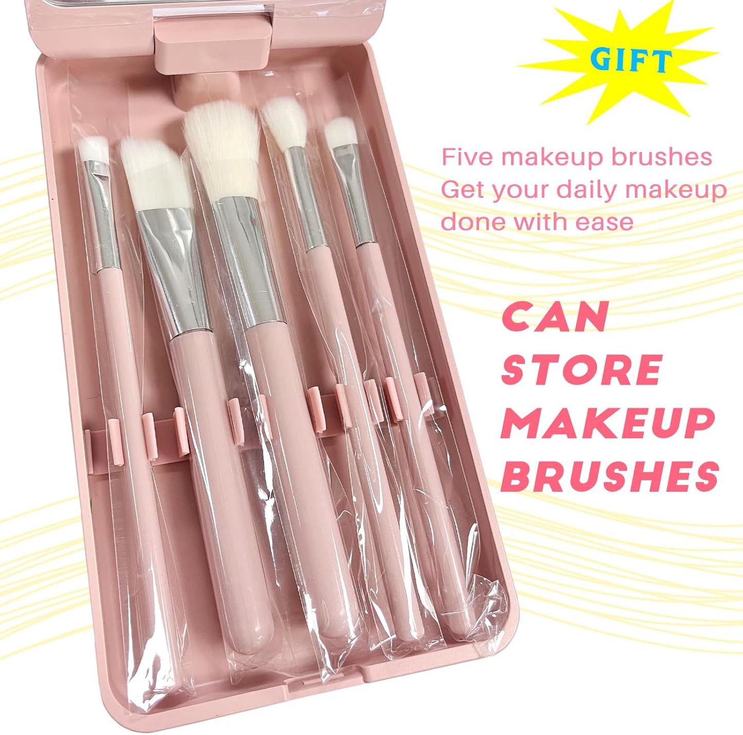 Touch Up Pro – Folding LED Mirror with 5-in-1 Beauty Brush Kit