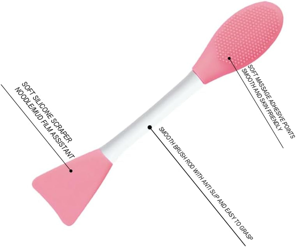 Silicone Face Mask Brush Set - 2PCS Cosmetic Applicators for Flawless Facial & Eye Mask Application - Essential DIY Beauty Tool