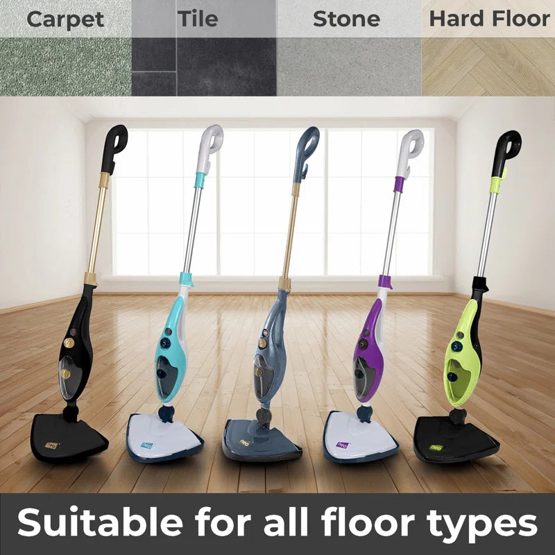 All-in-One 1500W Steam Mop with Extra Pad Pack - Ultimate Cleaning Power!