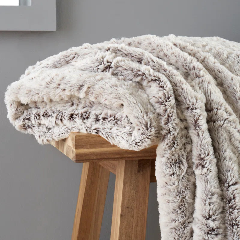 Luxurious Wolf Faux Fur Blanket Throw - 150x200cm