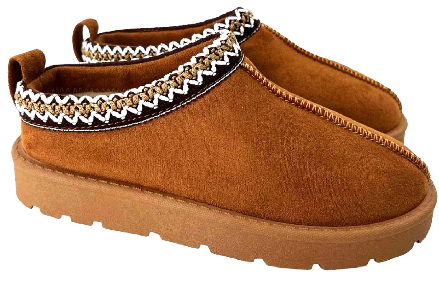 Warm & Comfy Women’s Faux Fur Lined Slip-On Slippers – Perfect for Cozy Days!