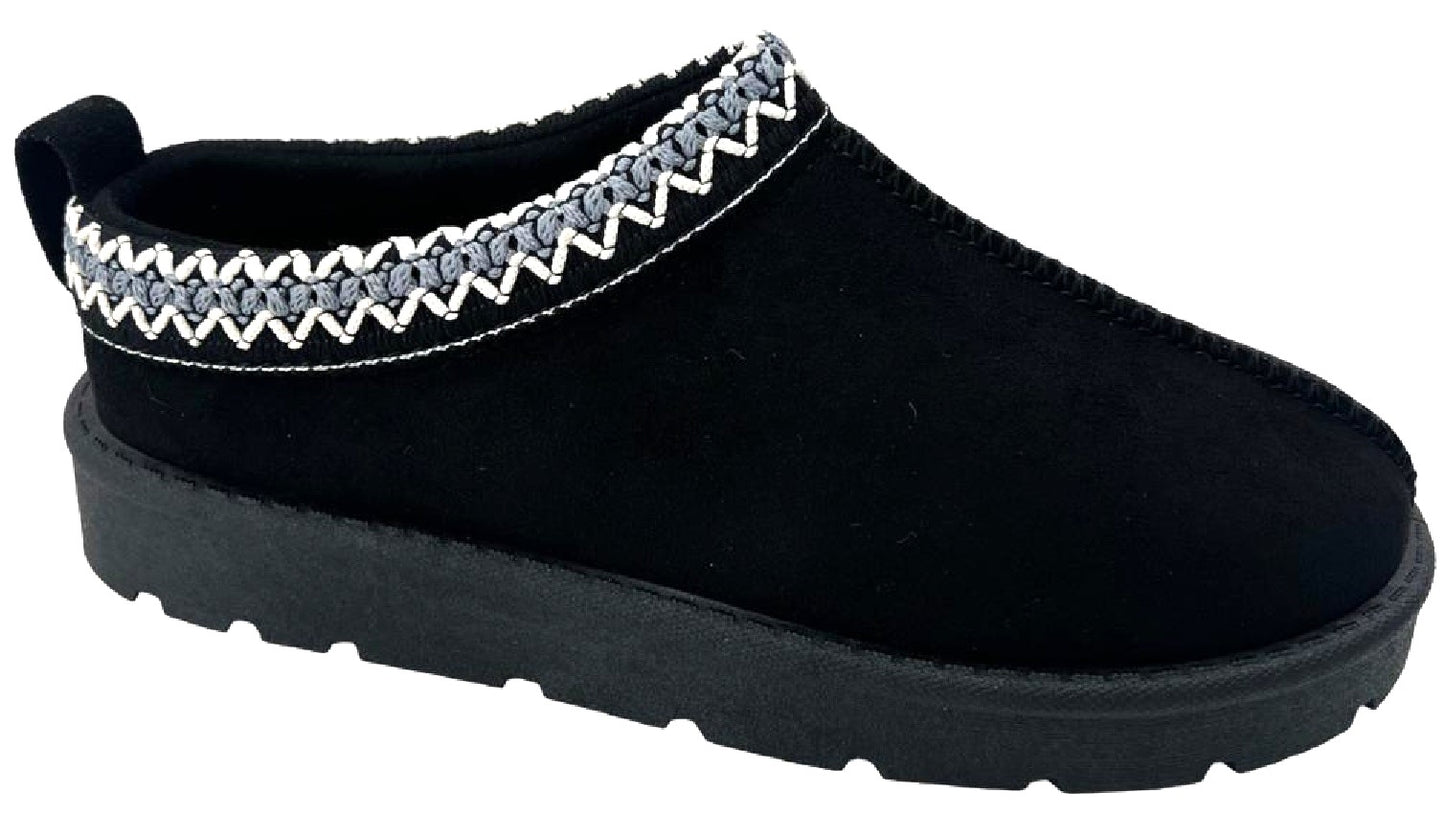 Warm & Comfy Women’s Faux Fur Lined Slip-On Slippers – Perfect for Cozy Days!