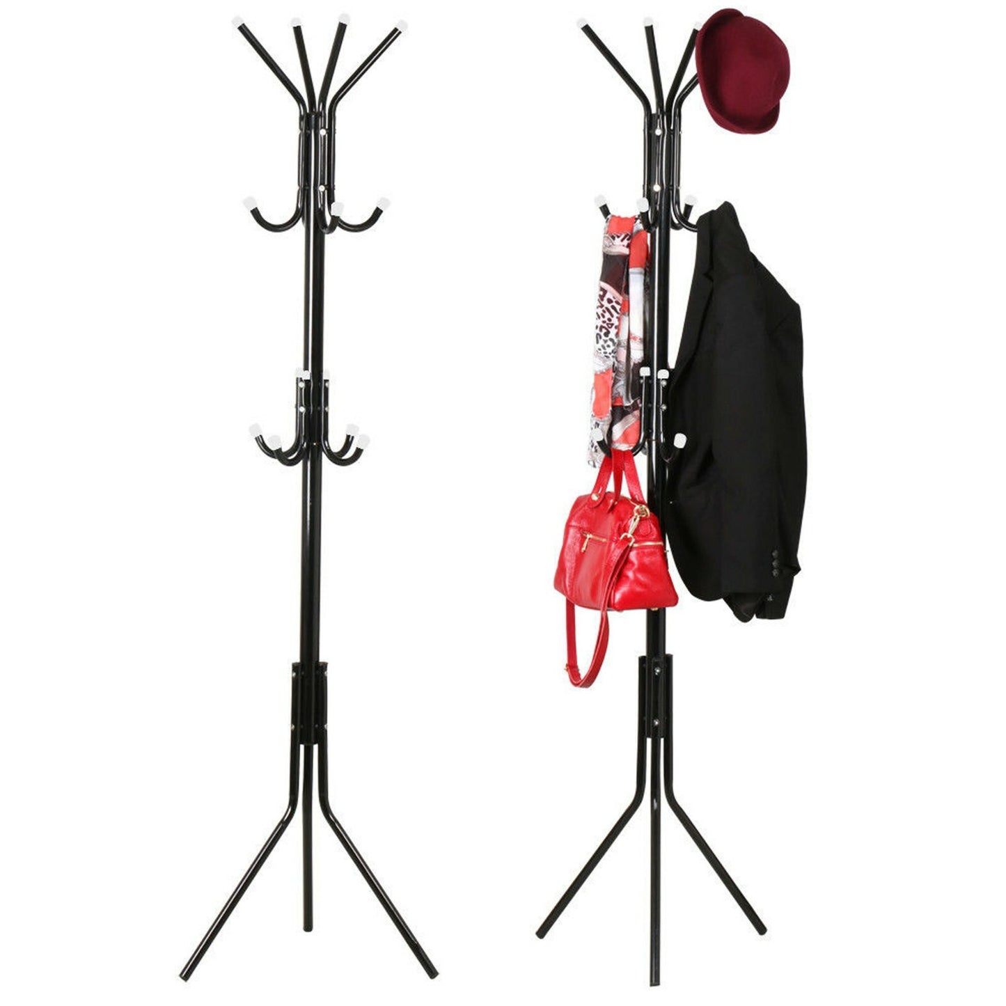 Elegant Metal Coat Stand & Garment Rack – Versatile Jacket, Umbrella, and Accessories Organizer