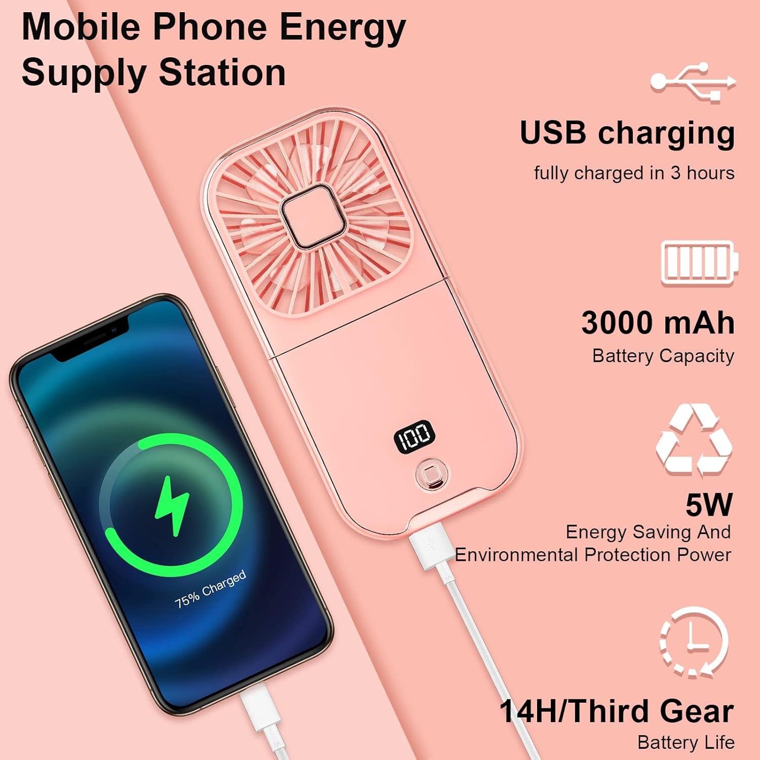 Folding Handheld Portable Fan 