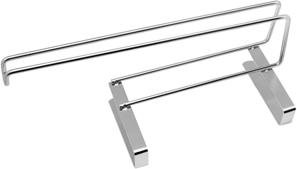 Stainless Steel Over-Cabinet Paper Towel Holder – Silver