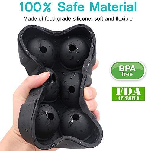 Silicone Ice Cube Tray Set – Large Square & Sphere Molds (BPA-Free)