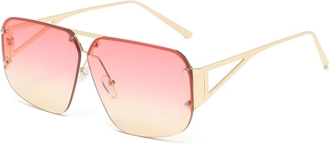 Women's Pilot Sunglasses – UV400 Protection, Metal Frame