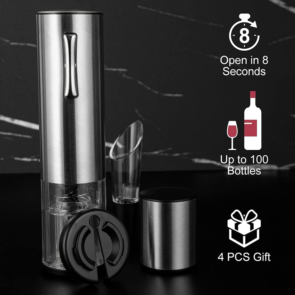 4-in-1 Rechargeable Electric Wine Opener Set
