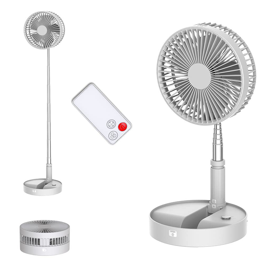 Portable Folding Fan with Remote – Compact, Powerful & Stylish