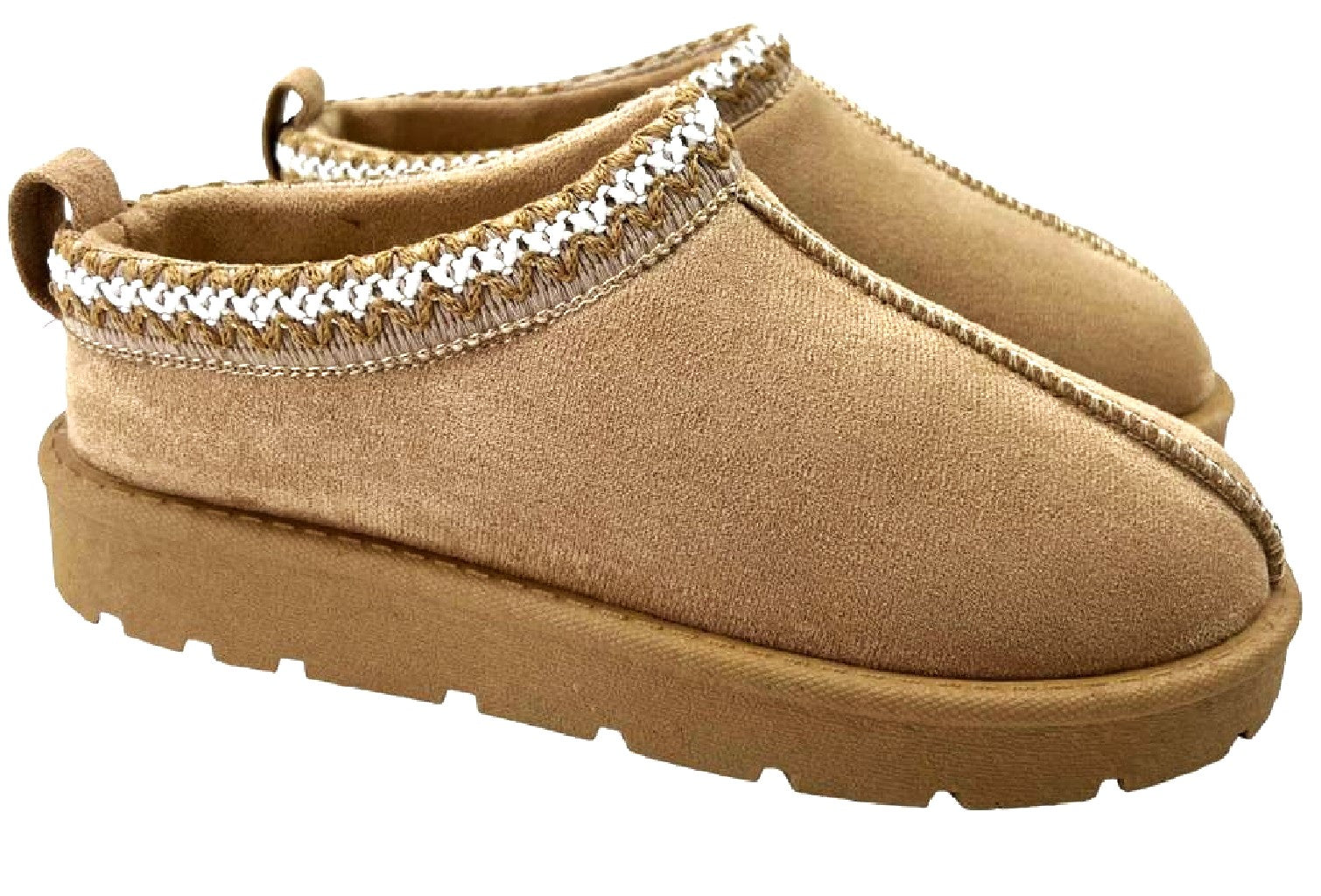 Warm & Comfy Women’s Faux Fur Lined Slip-On Slippers – Perfect for Cozy Days!