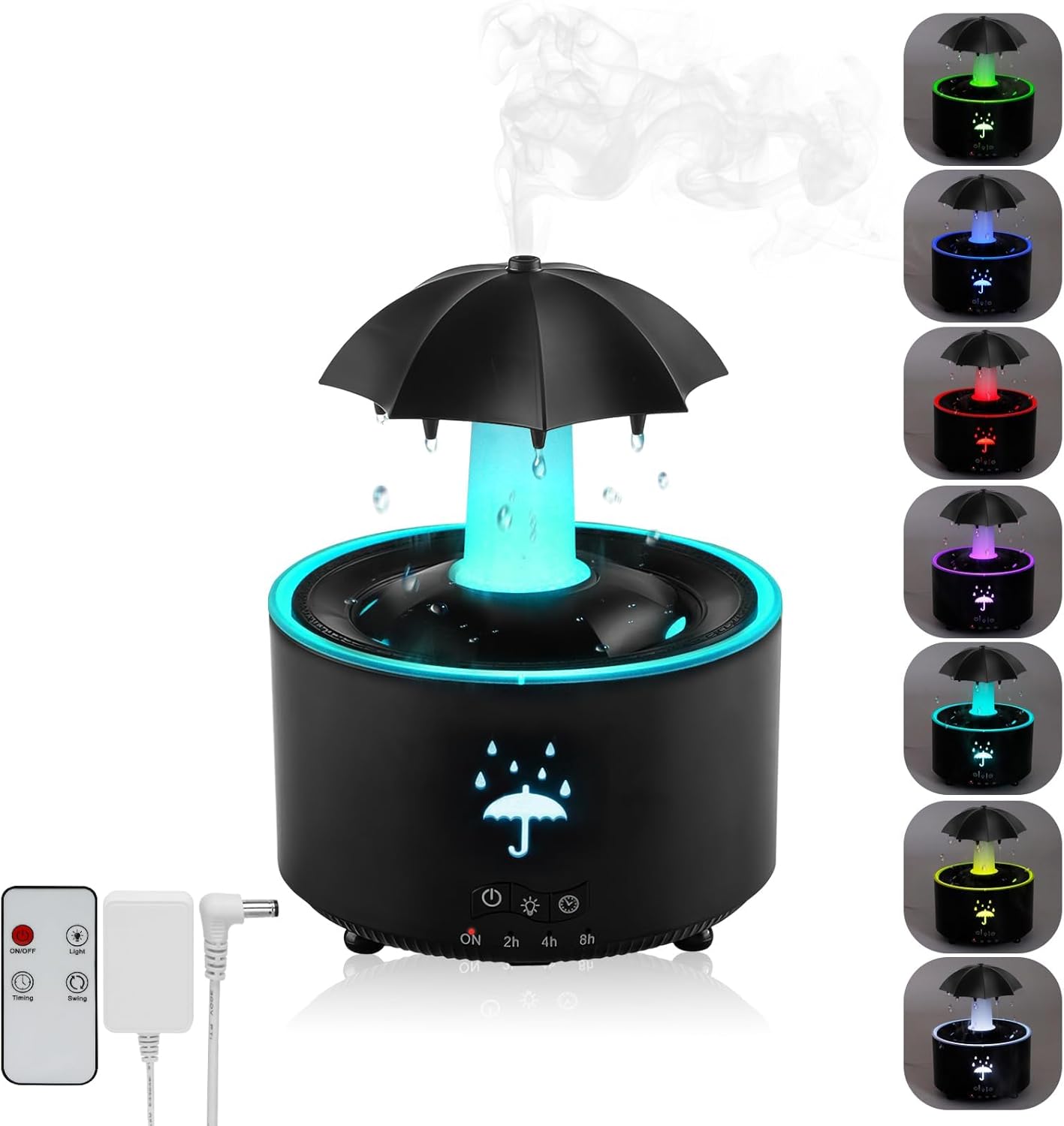 Rotatable Umbrella Humidifier – Relax to the Sound of Rain