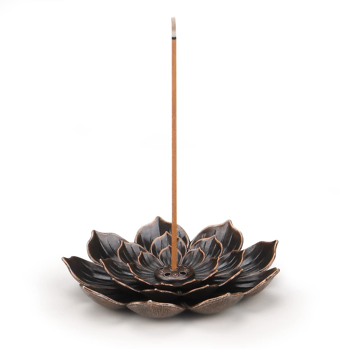 Lotus Incense Burner – 3-in-1 Zinc Alloy Holder