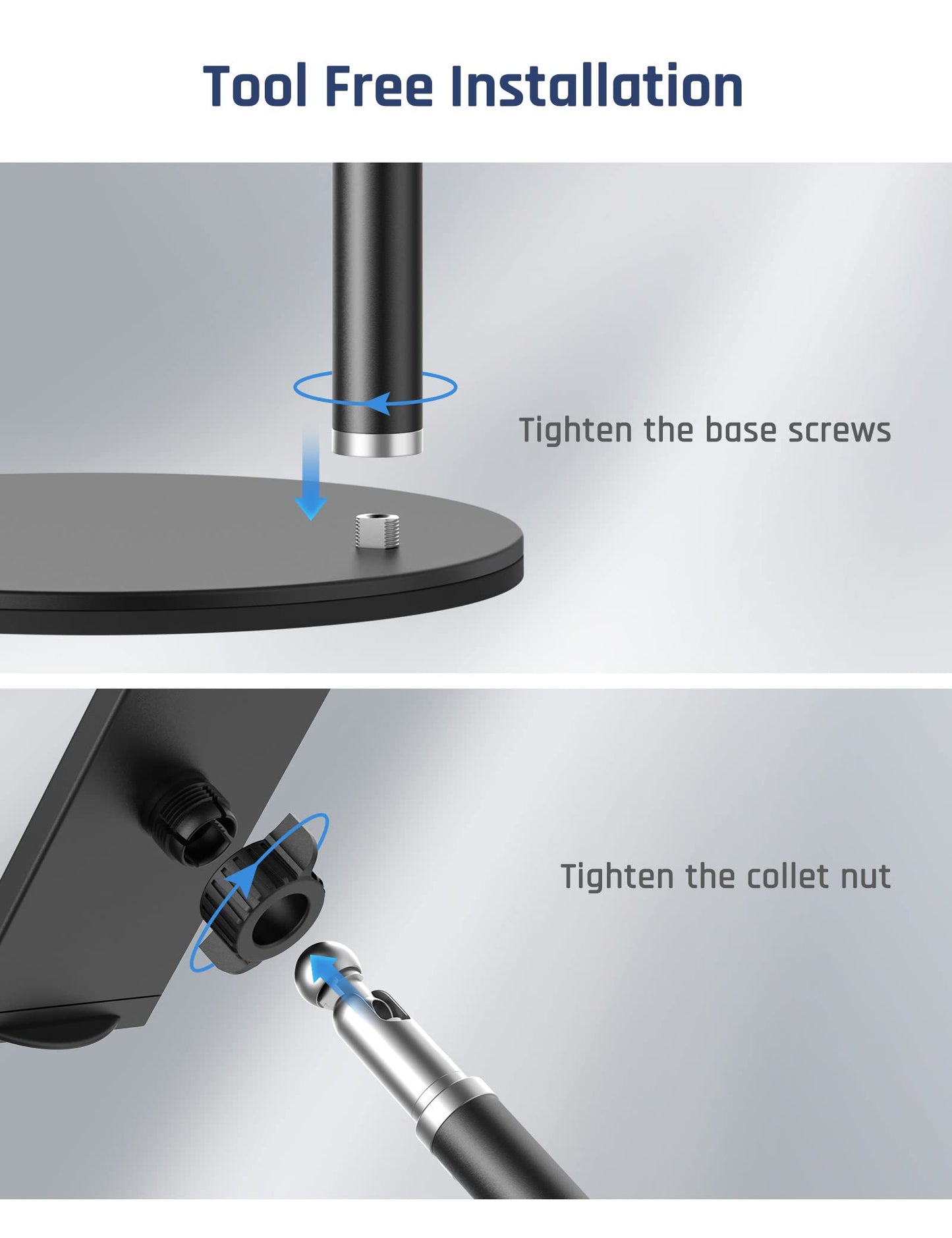 Adjustable Tablet Stand with 360° Rotation