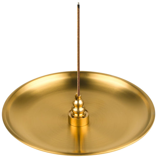 3-in-1 Incense Holder with Large Ash Catcher – Brass & Alloy