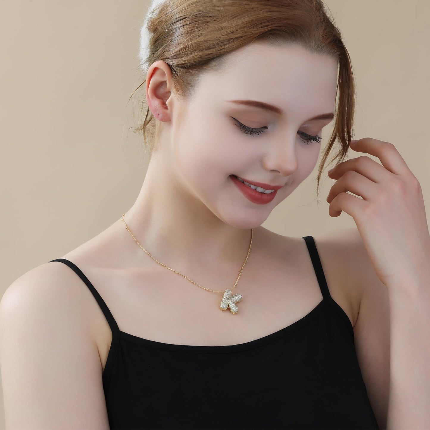 Gold Bubble Letter Necklace – Personalized, Playful, and Perfect for Gifting