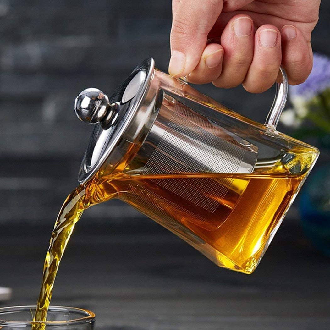 Elegant Glass Teapot with Infuser – Heat & Cold Resistant