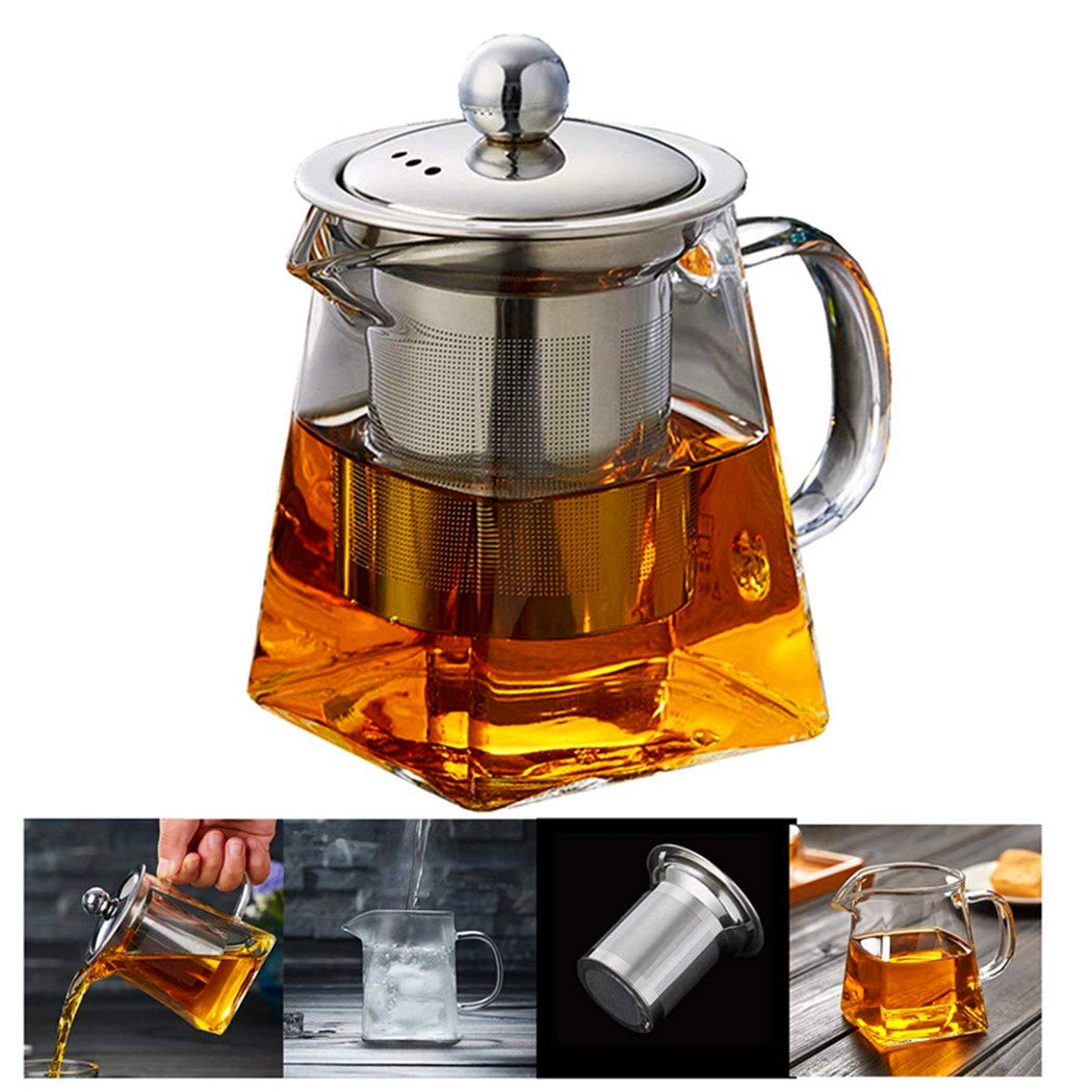 Elegant Glass Teapot with Infuser – Heat & Cold Resistant