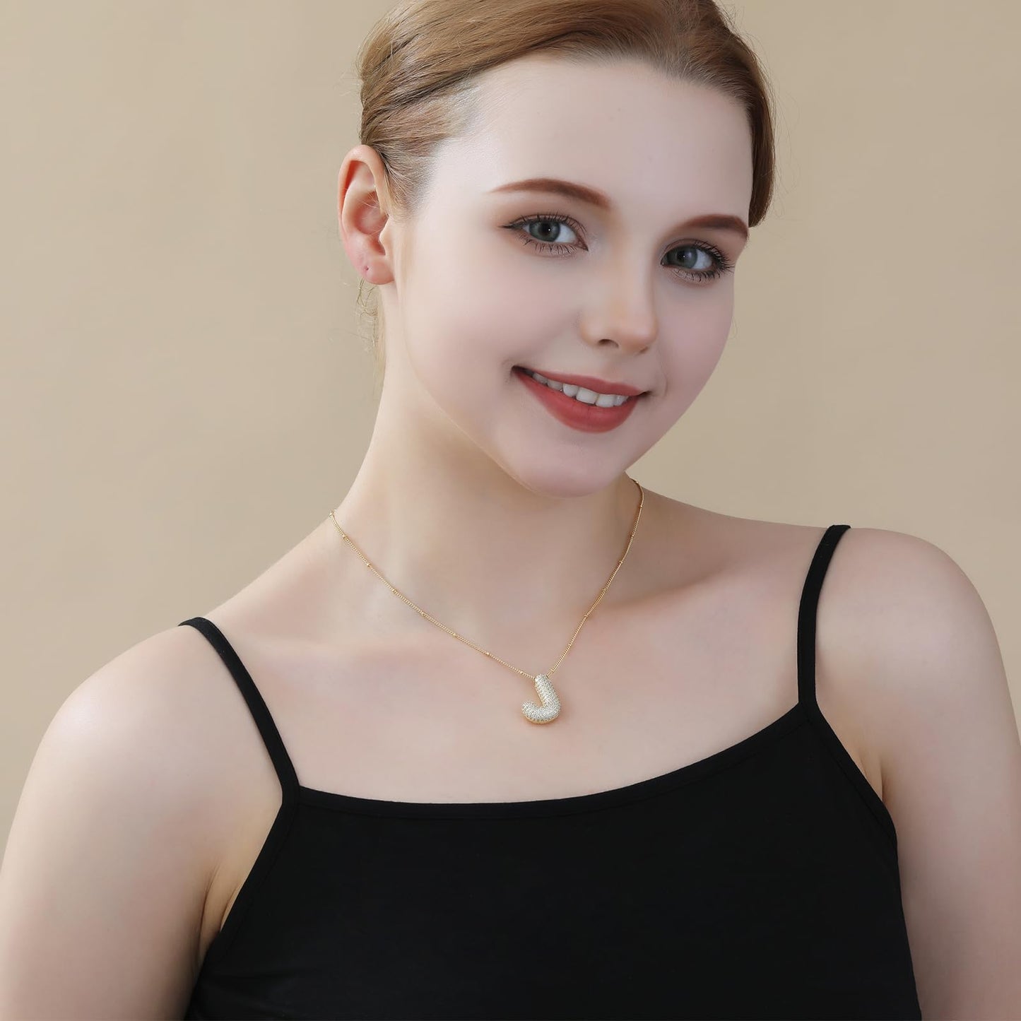 Gold Bubble Letter Necklace – Personalized, Playful, and Perfect for Gifting