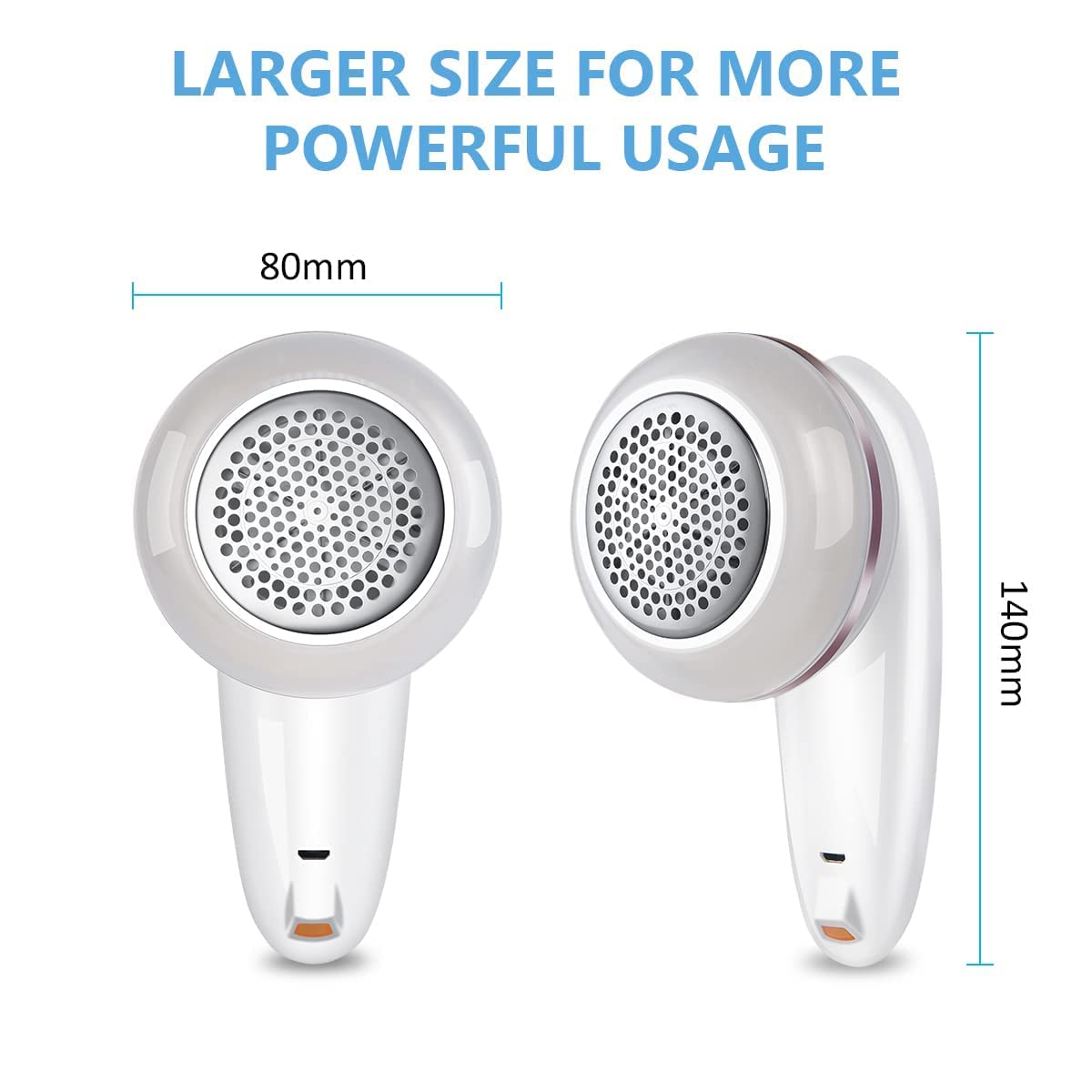 Portable Fabric Lint Remover – USB Rechargeable, 6-Blade Design