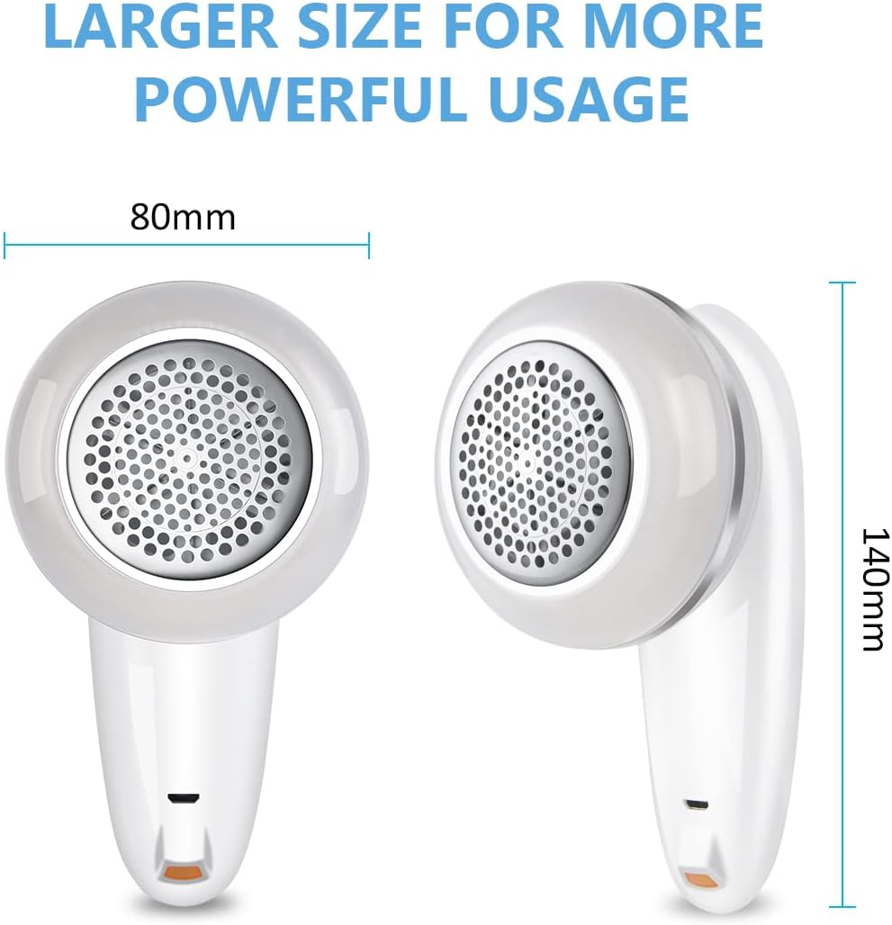Portable Fabric Lint Remover – USB Rechargeable, 6-Blade Design