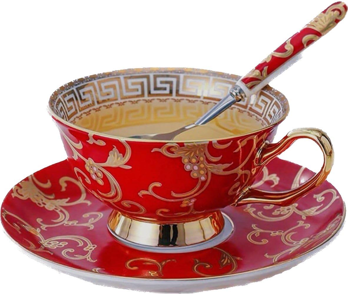 Luxury Bone China Cup & Saucer Set