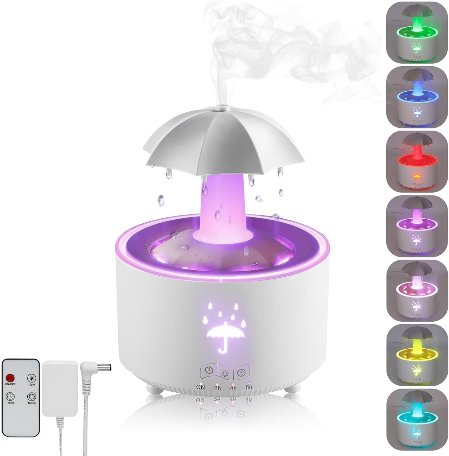 Rotatable Umbrella Humidifier – Relax to the Sound of Rain