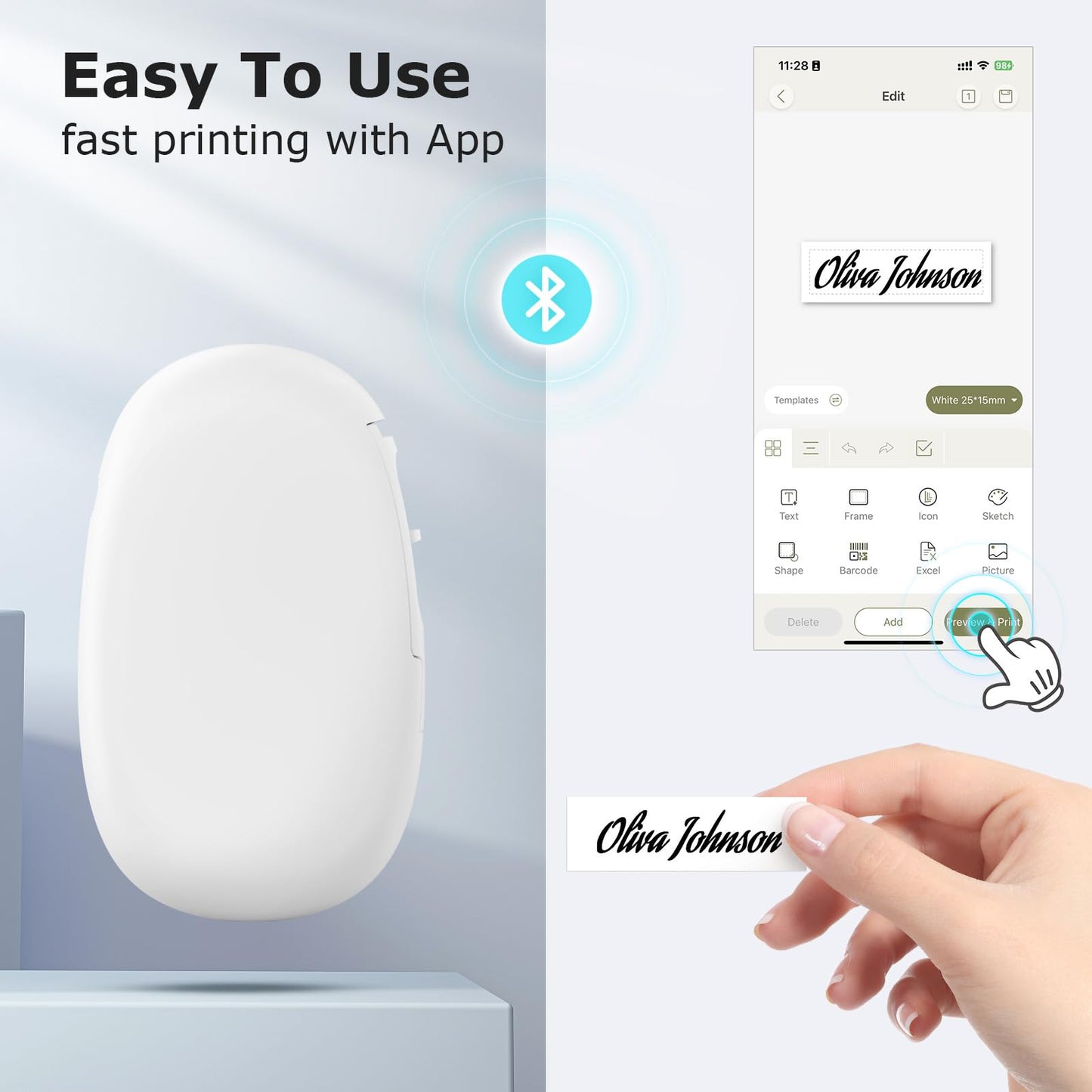 Label Maker – Smart, Portable, Inkless