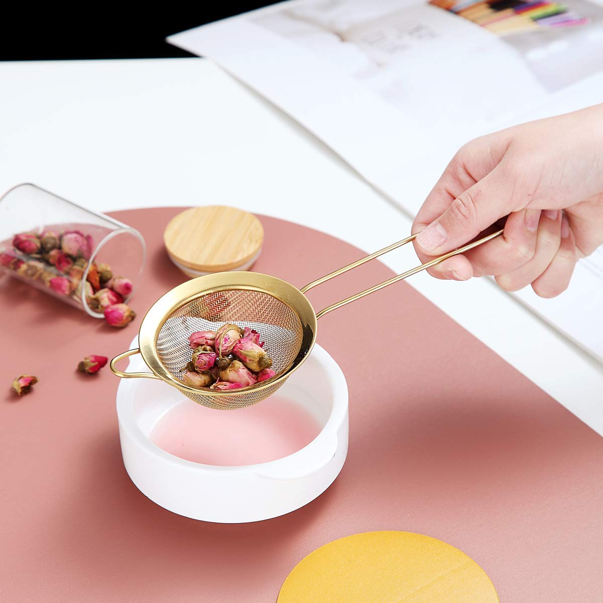 Fine Mesh Strainer Set – 3-Piece Stainless Steel Sieve Set