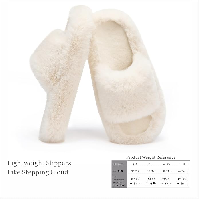 Cute & Fluffy Faux Fur Slippers – Stylish Comfort for Every Step
