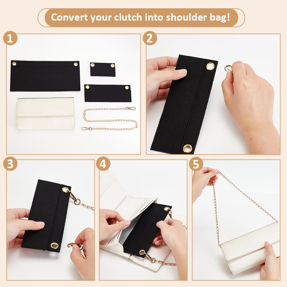 3-Piece Felt Bag Organizer Set – Stylish, Functional & Versatile