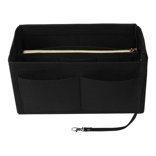 Felt Handbag Organizer – Multi-Pocket with Zipper