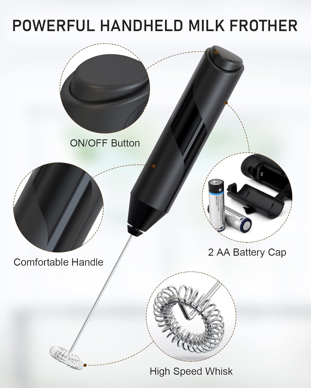 Handheld Milk Frother – Portable, Powerful & Easy to Use