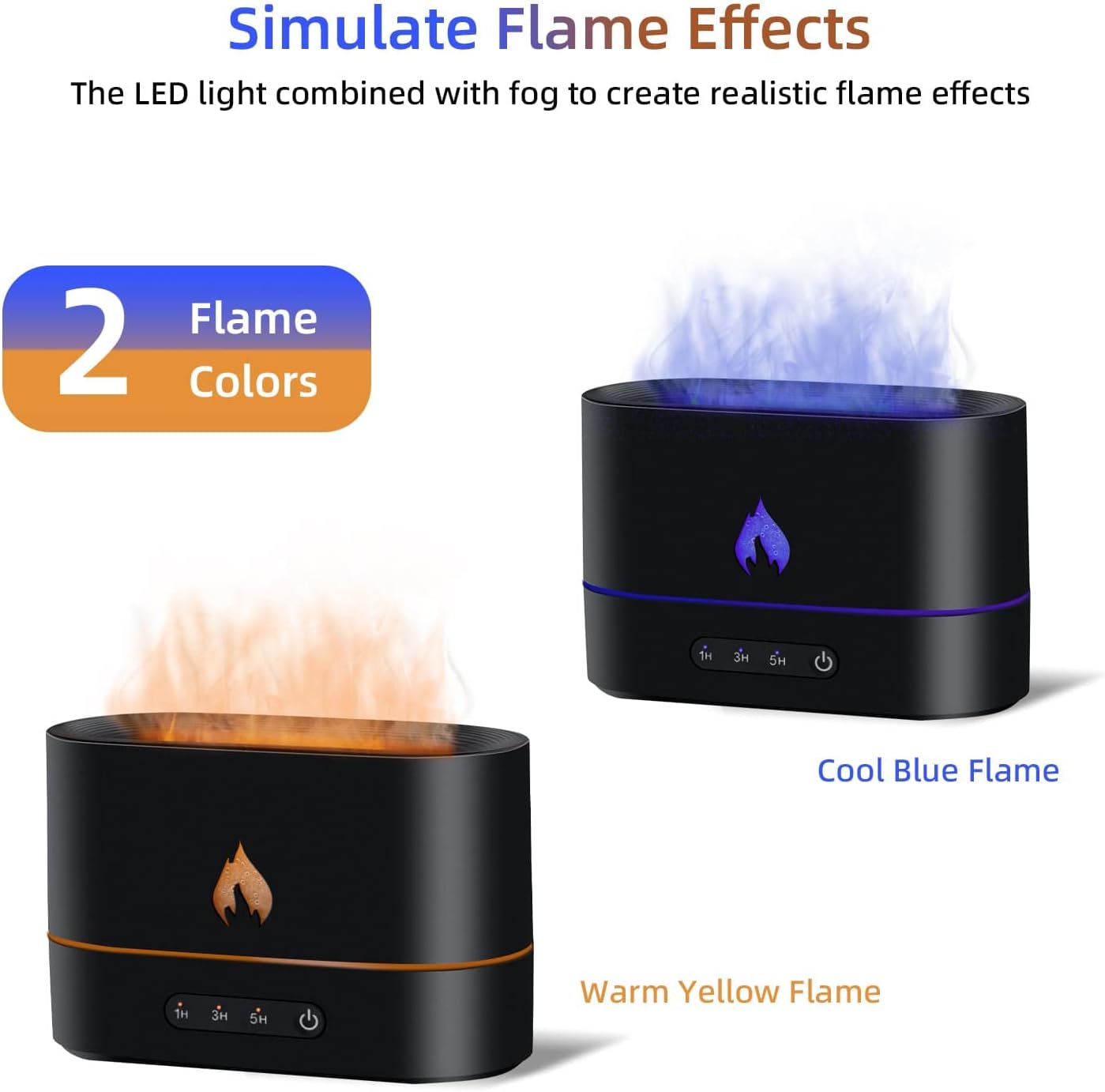 3D Flame Essential Oil Diffuser – Relax, Refresh, and Glow