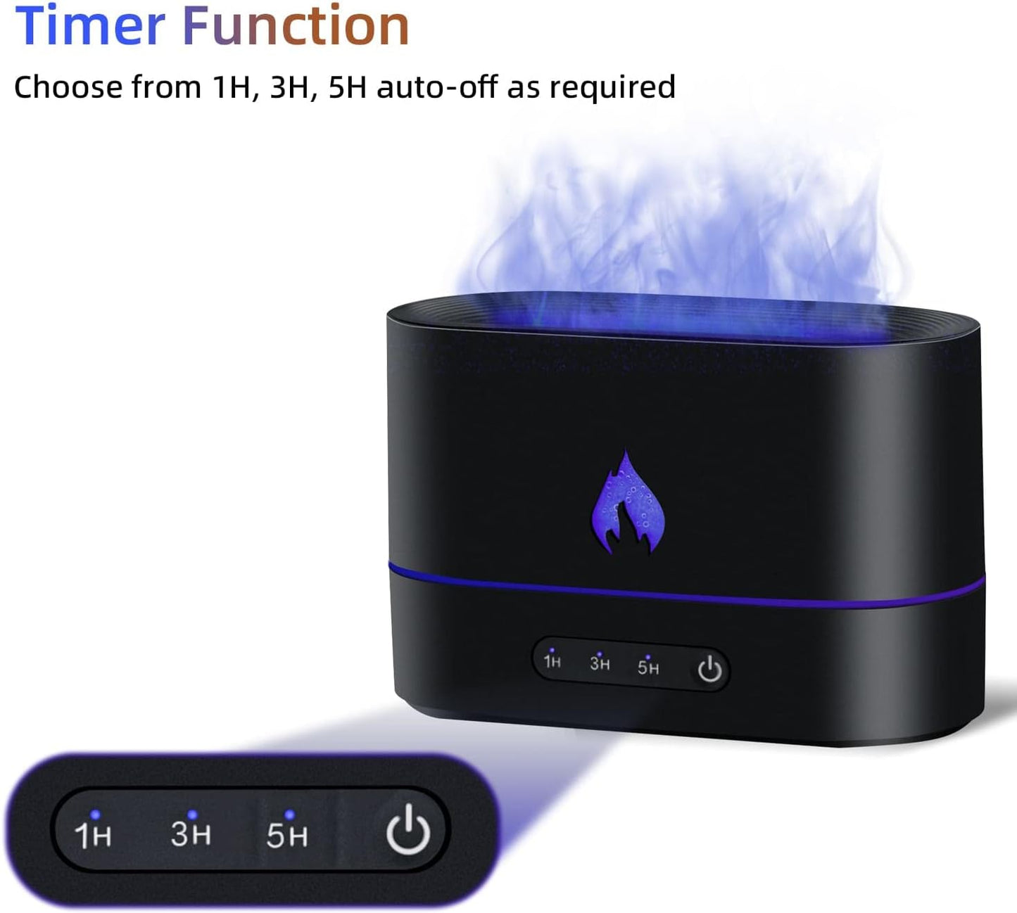 3D Flame Essential Oil Diffuser – Relax, Refresh, and Glow