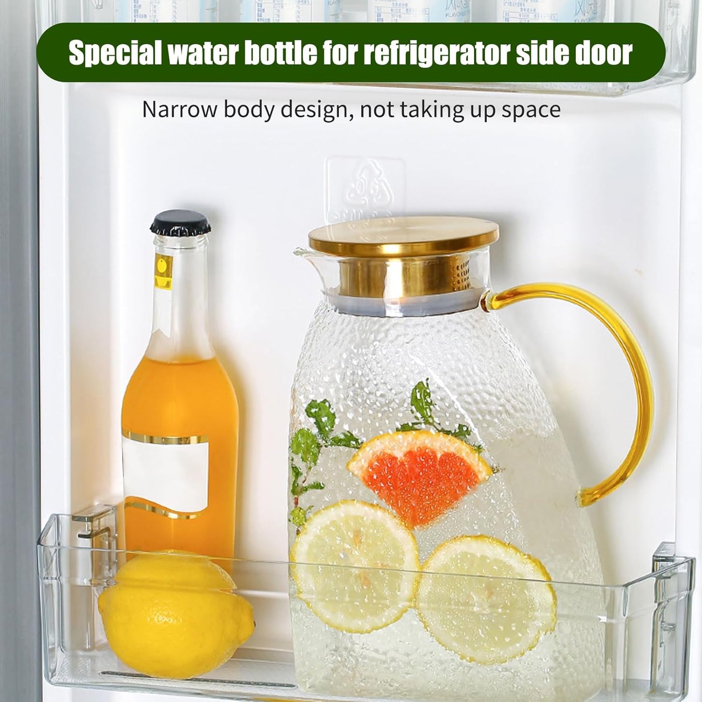 Glass Pitcher – Elegant, Heat-Resistant & Fridge-Friendly