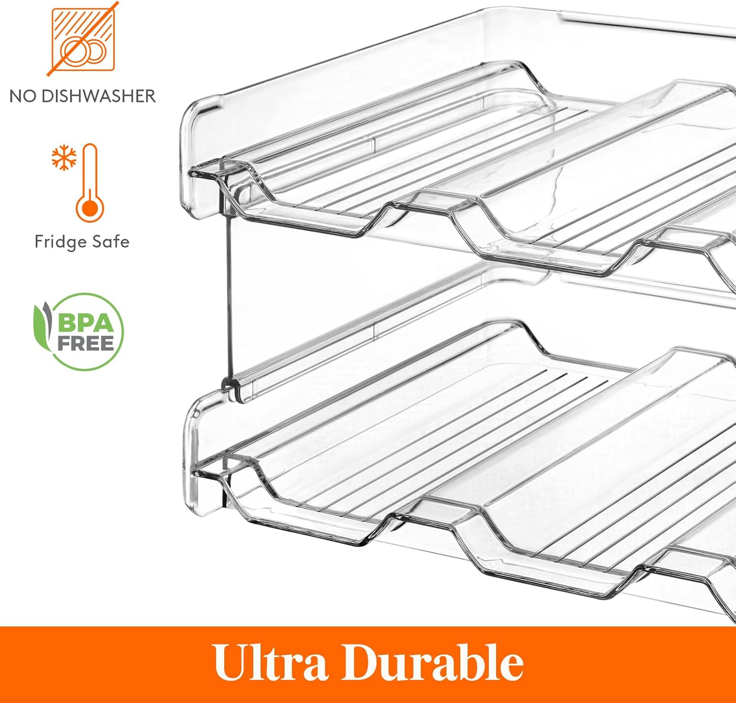 Stackable Bottle Organizer Set – Smart Storage for Kitchen & Fridge