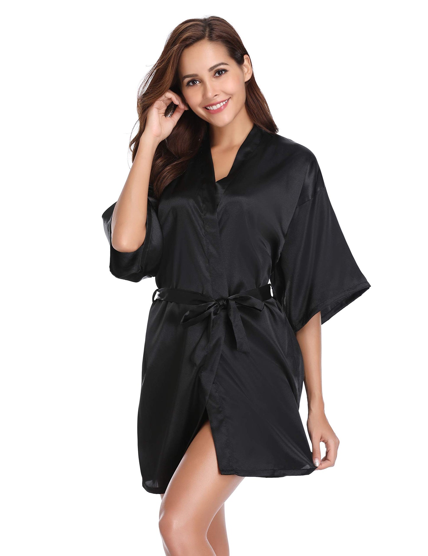 Silk Touch Satin Robe